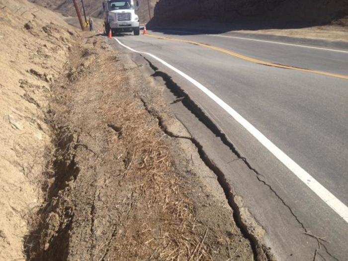 This landslide was a bit more intense than most. It started out small on Thursday, November 19.