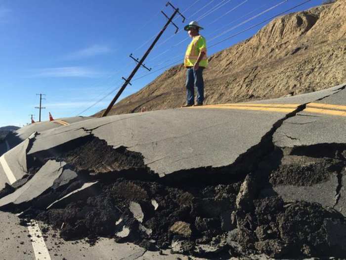 “What seems to be happening is that the hillside adjacent to the roadway is failing and slipping down the slope," Steven Frasher, public information officer at LA County Public Works, told COC Cougar News.