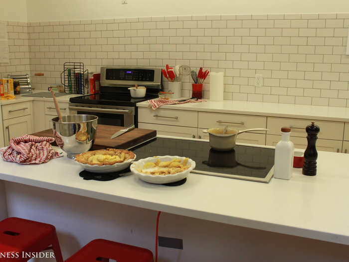 This is the test kitchen where all of the recipes that end up in your Plated boxes are created.