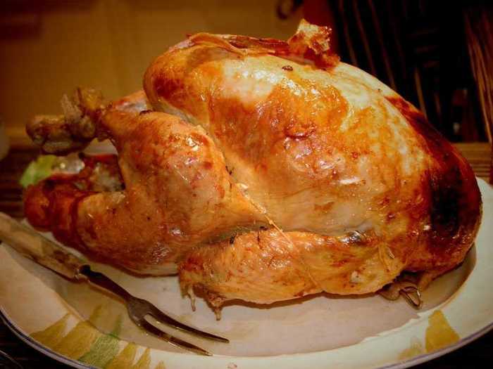 Cooked turkey