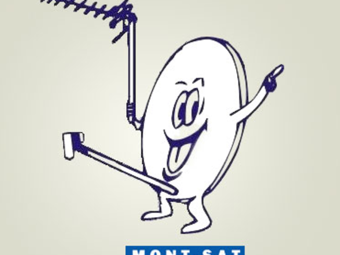 Mont-Sat is a Polish company whose technicians are more than happy to install a satellite in your home or business and have kept the logo for its entirety.