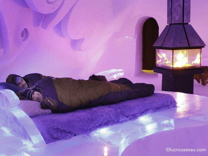 Here's what it's like inside Canada's Hotel de Glace, which is rebuilt ...