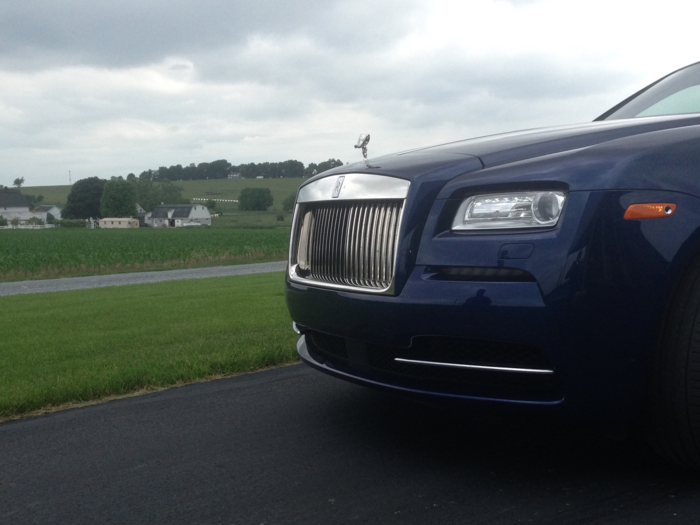 The Wraith is even equipped with night vision camera! Perfect for avoiding stray deer while driving through the English countryside!