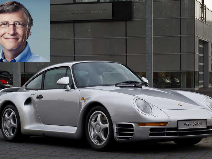 Microsoft billionaire Bill Gates has quite the Porsche collection, but the headliner is easily the Porsche 959 sports car, which he bought 13 years before the car was approved by the EPA or Department of Transportation.