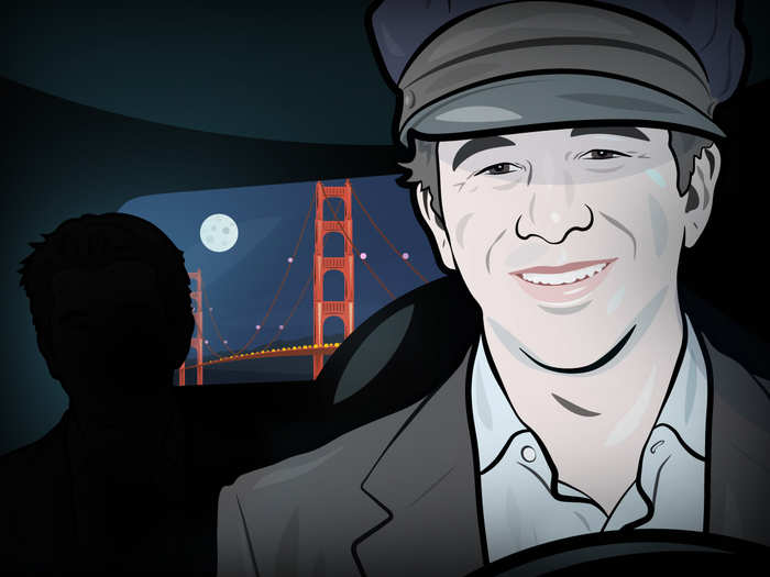 Uber CEO Travis Kalanick only gets around using Uber. He