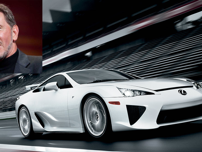 Oracle CEO Larry Ellison owns a fleet of vehicles, including a Lexus LFA supercar, which starts at $375,000.