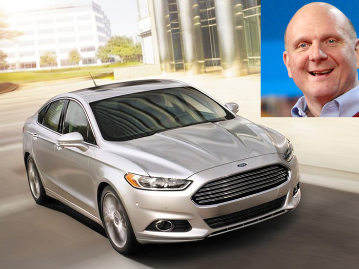 Former Microsoft CEO and Los Angeles Clippers owner Steve Ballmer owns a Ford Fusion Hybrid. The Fusion comes equipped with voice technology called Ford Sync, a product made possible by Microsoft technology.