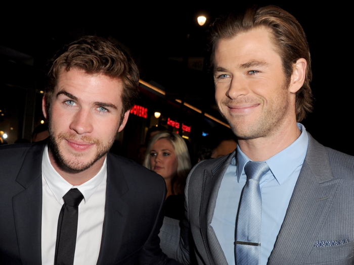 Hemsworth is the brother of "Thor" star Chris Hemsworth.