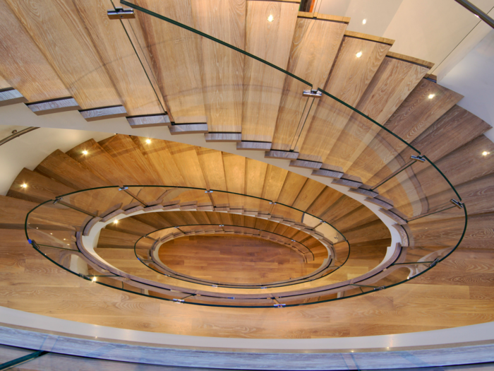 This spiral staircase is gorgeous, but there