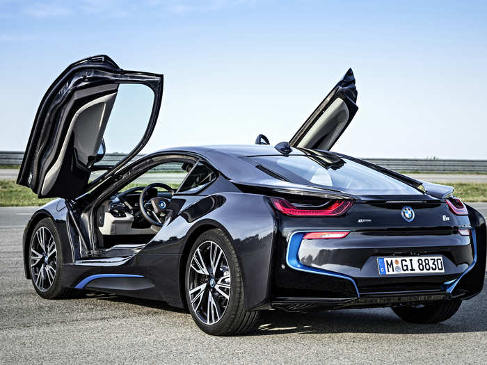 With the i8, BMW has successfully blended a cacophony of materials, textures, and angles to create a harmonious composition.