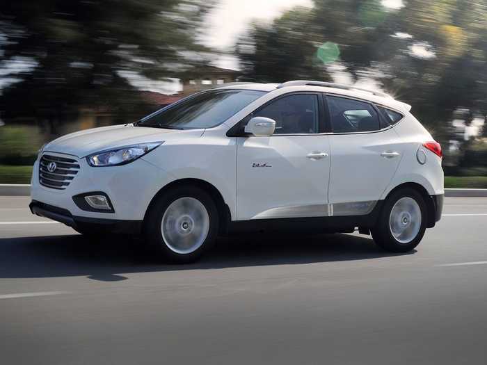 The fuel cell is offered on the Hyundai Tucson FCV SUV, which Ward