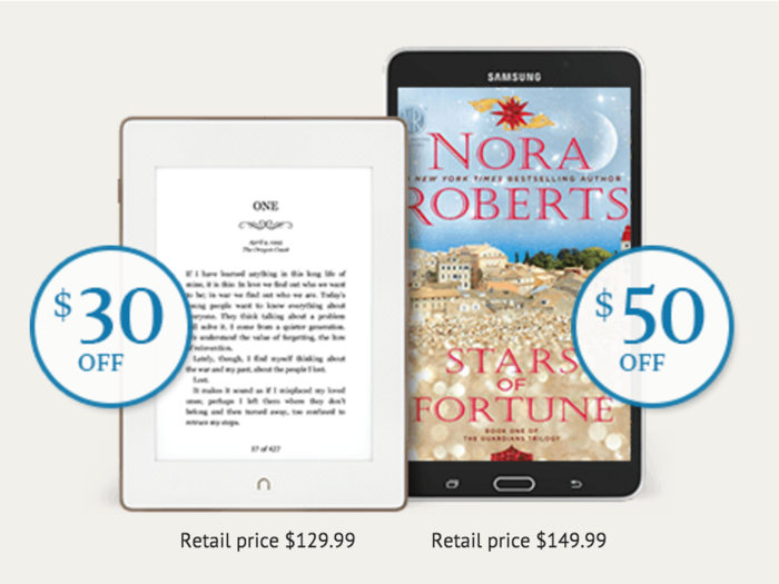 Get any Barnes & Noble NOOK tablet for just $100