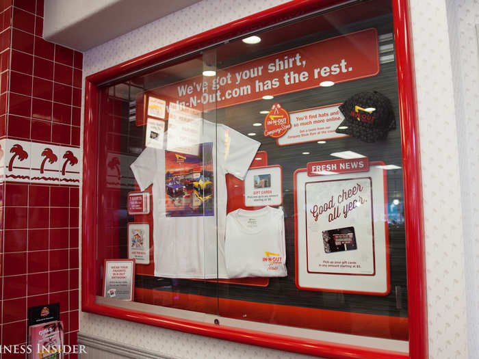 Fans of In-N-Out love to rep the brand, and merchandise is ready to purchase at any store and online.