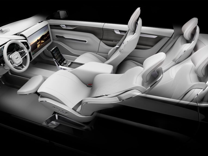 5. Future Volvo cars could come with different modes for relaxing and driving.