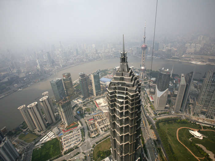 18. Jin Mao Tower — Shanghai, China (1,380 feet)