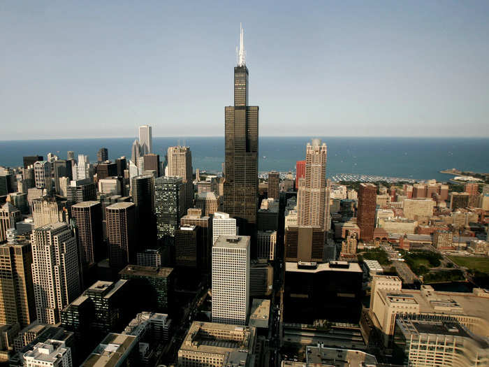 12. Willis Tower, formerly the Sears Tower — Chicago, Illinois (1,451 feet)