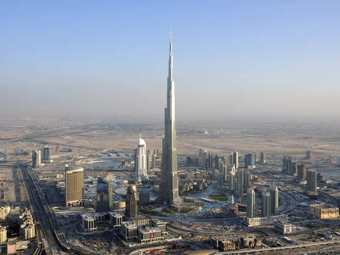 1. Burj Khalifa — Dubai, United Arab Emirates (2,716 feet)