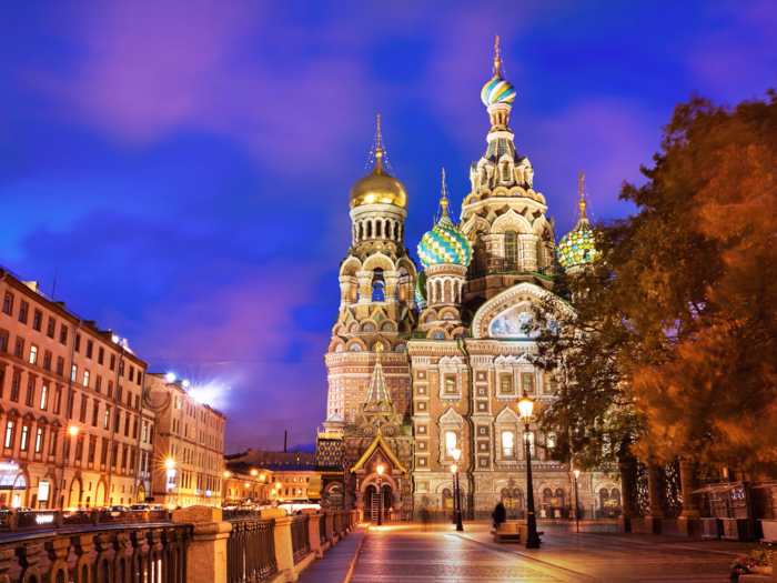 ST. PETERSBURG, RUSSIA: St. Petersburg was voted the best destination in Europe in this year