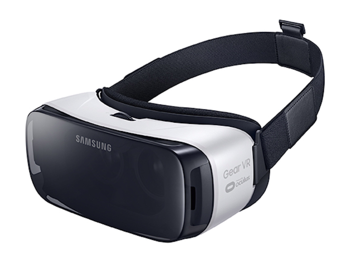 Enter another world with the Samsung Gear VR headset.