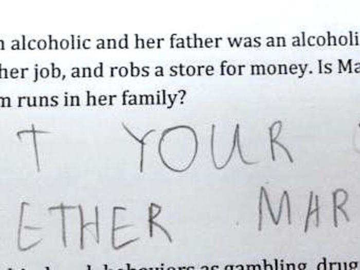 And finally, this kid knows Martha is headed down a dark path.