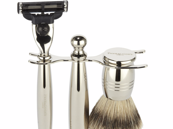 Upmarket shaving equipment will make sure they always look the part.