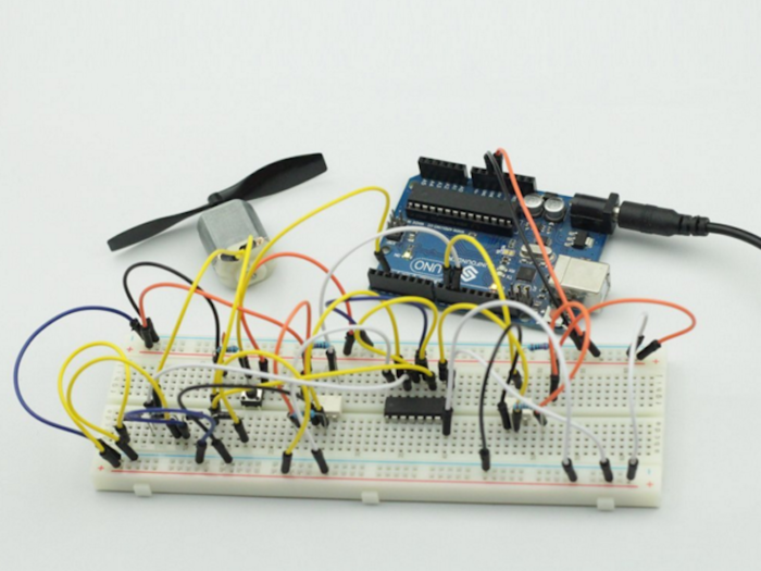 An Arduino starter kit.