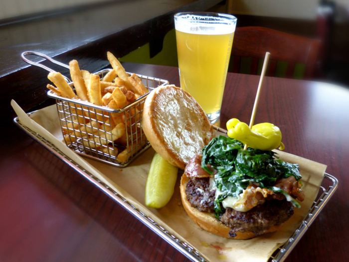 NORTH CAROLINA: Named one of the best burger joints in the US by TripAdvisor, Hops Burger Bar in Greensboro puts an international spin on its burgers, with unique ingredients like wasabi slaw, jalapeño bacon, and French-onion gravy. Don