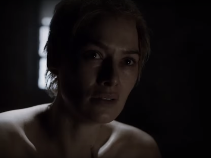 But this shot of Cersei is straight from the season five finale.