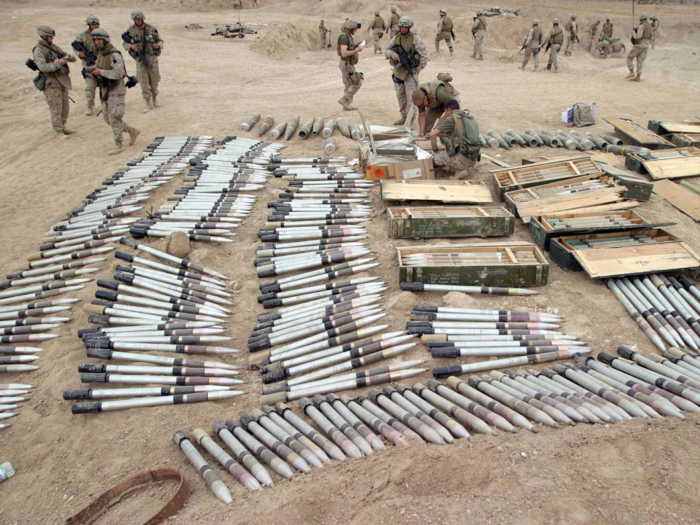 Insurgents used many of their plundered weapons against coalition troops, while also stashing some of it in hidden caches. <a href="http://www.15thmeu.marines.mil/News/NewsArticleDisplay/tabid/8671/Article/545263/magnificent-bastards-find-four-weapons-caches-in-three-days-in-iraqs-western-an.aspx">In a story from 2006</a> out of Anbar province, for example, Marines boasted of finding four caches in just three days.