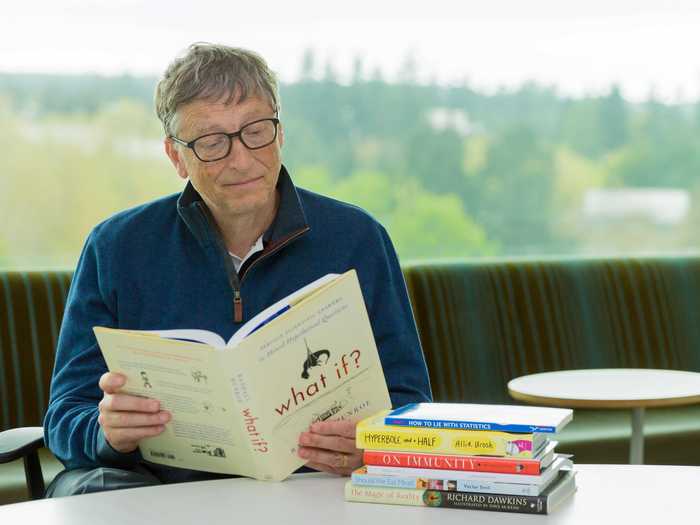 Bill Gates mellows out.