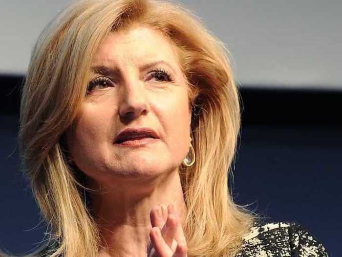 Arianna Huffington catches up on email.