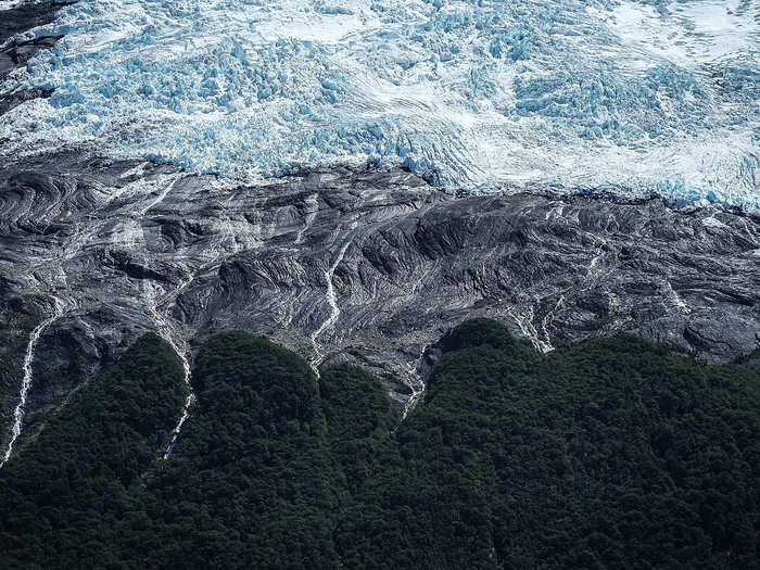 Meltwater from the Heim Glacier in Los Glaciares National Park