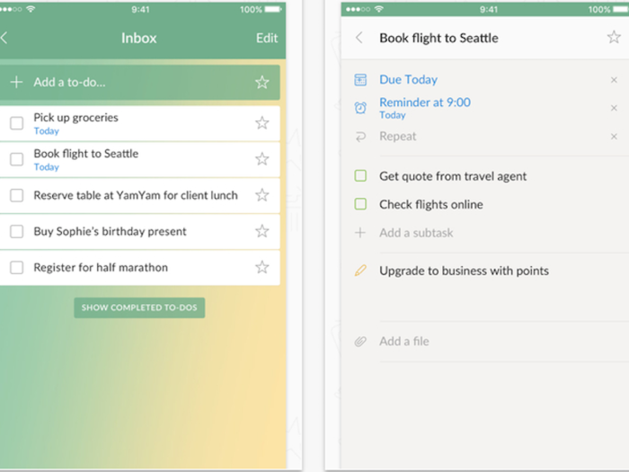 Keep track of to-do lists with Wunderlist.