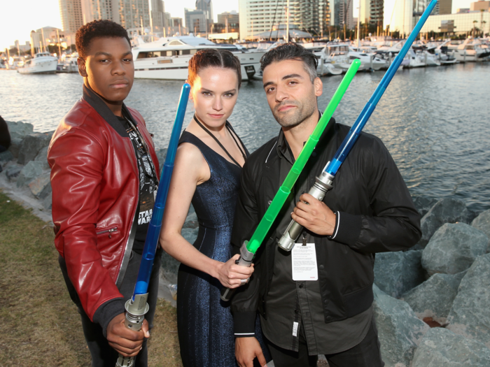 Boyega owns six lightsabers, some of which he is going to give away to "certain people."