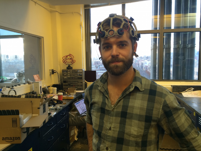 OpenBCI was founded by Conor Russomanno (now its CEO) and Joel Murphy (its president). Russomanno showed me how the headset can measure either brain signals (EEG) or face muscle signals (electromyogram, or EMG).