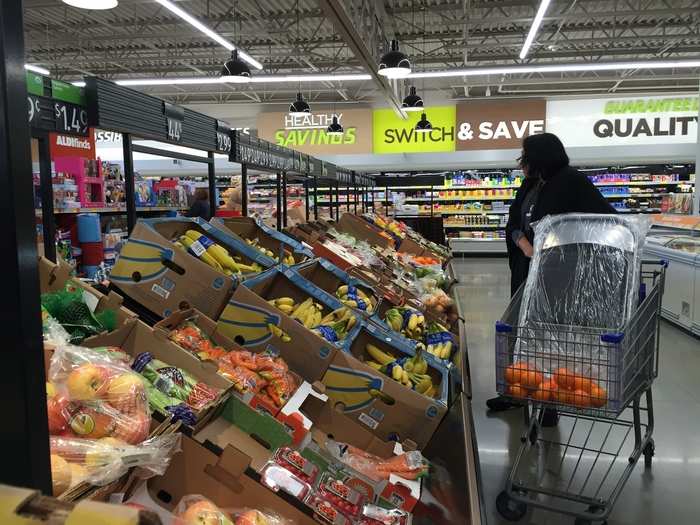 The fresh produce section featured tons of fruit, vegetables, and even a small selection of organic goods.