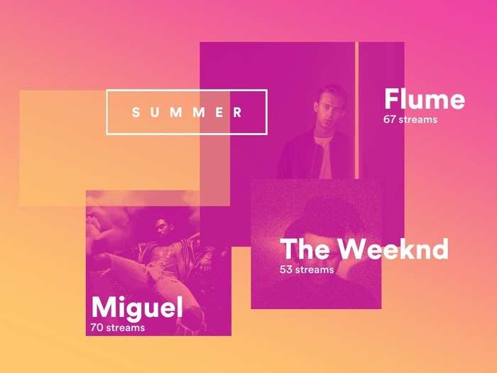 My summer artists.