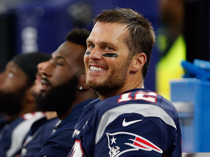 Despite the turmoil outside of the games, the games have been mostly smiles for Brady and the Patriots.