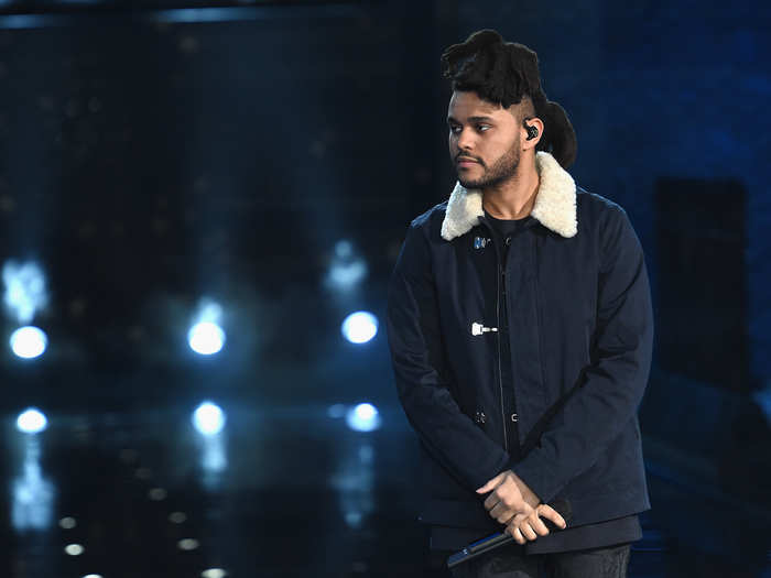 The Weeknd performed, too.