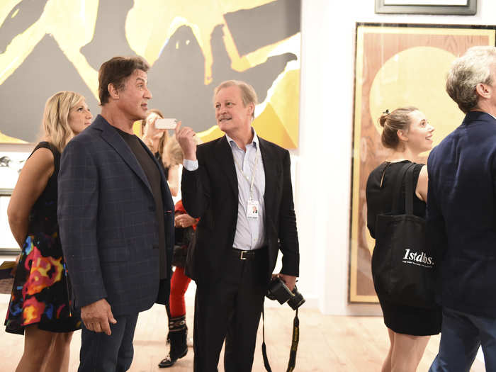 Even Sylvester Stallone was smitten with the art!