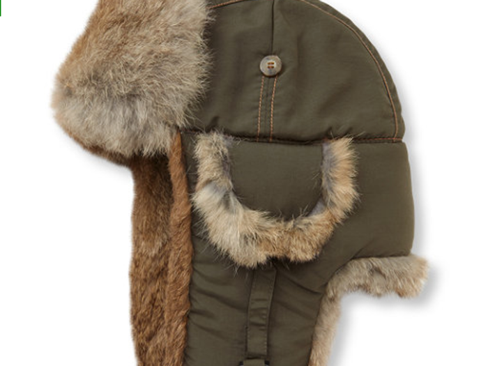 Keep warm just about anywhere with this bomber hat.