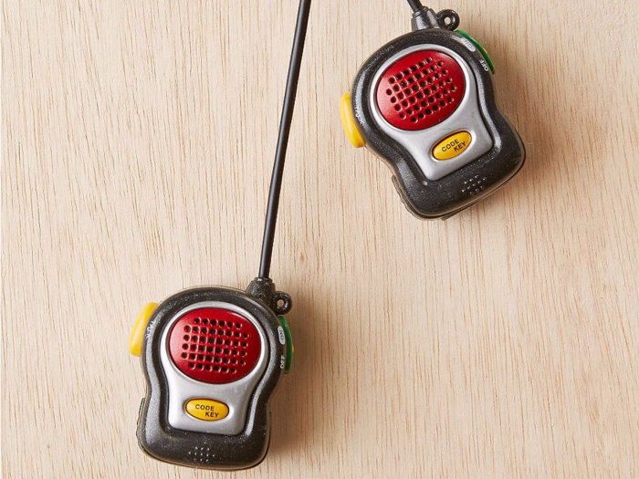 Keep things interesting in the office with mini walkie talkies.