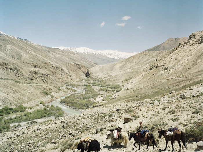 Rasmussen visited during the summer, one of the main trading times. The Kyrgyz come down from the mountains to meet with the Wakhi and trade.