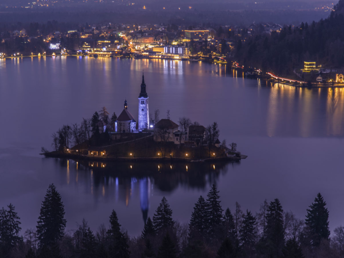 The Slovenian resort town of Bled is known for its breathtaking scenery. Surrounded by an emerald green lake, Bled