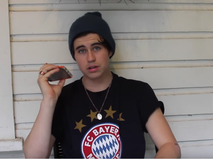 6. Comedic vlogger Nash Grier began his social celebrity career as a Vine star, but found he had more to say than the 6 second video loop would allow. He now has over 4.6 million subscribers on YouTube and is experimenting with directing music videos.