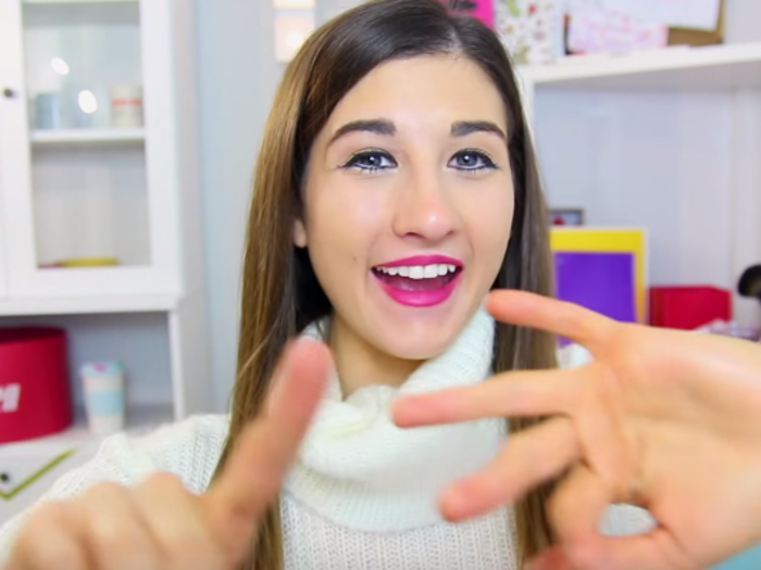 4. With the slogan "Internet vids for the internet kids," 20-year-old Meg DeAngelis — who goes by "MayBaby" — has earned more than 4 million YouTube subscribers for her peppy videos about beauty and DIY projects.