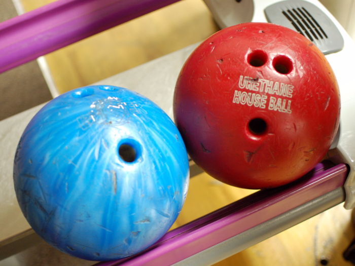 A bowling ball