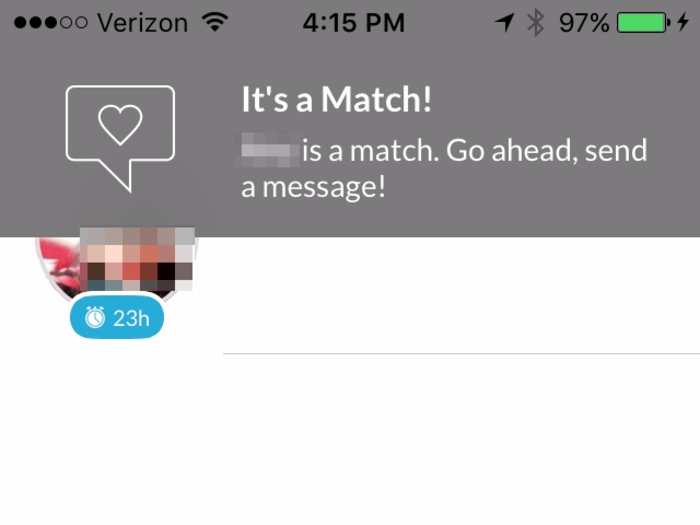 The swiping interface is similar to Tinder, but Hinge only shows you a handful of matches every day. After that, you are out of luck. And once you match, you only have 24 hours to start chatting, which can be annoying if you are busy or just aren