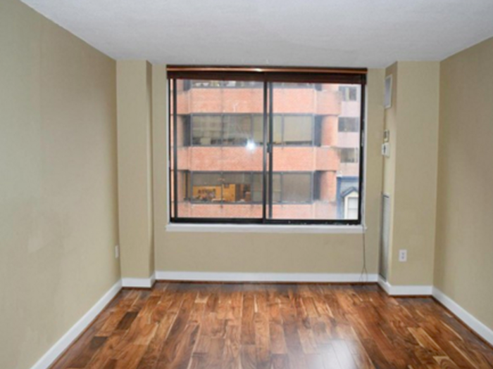 5. WASHINGTON, DC: You can rent this one-bedroom in a building with a rooftop pool and grill for $2,150 a month.