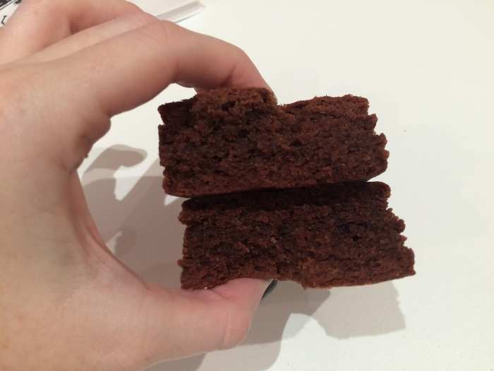 First up for the taste test was the original. With a soft and moist center, and a crispy top layer, this witch checked all the boxes of a solid, traditional brownie.